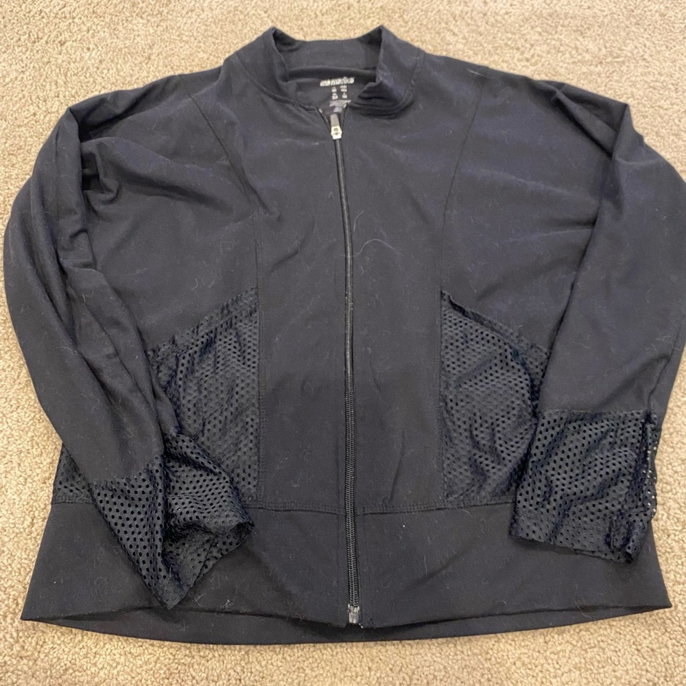 Marika black zip jacket